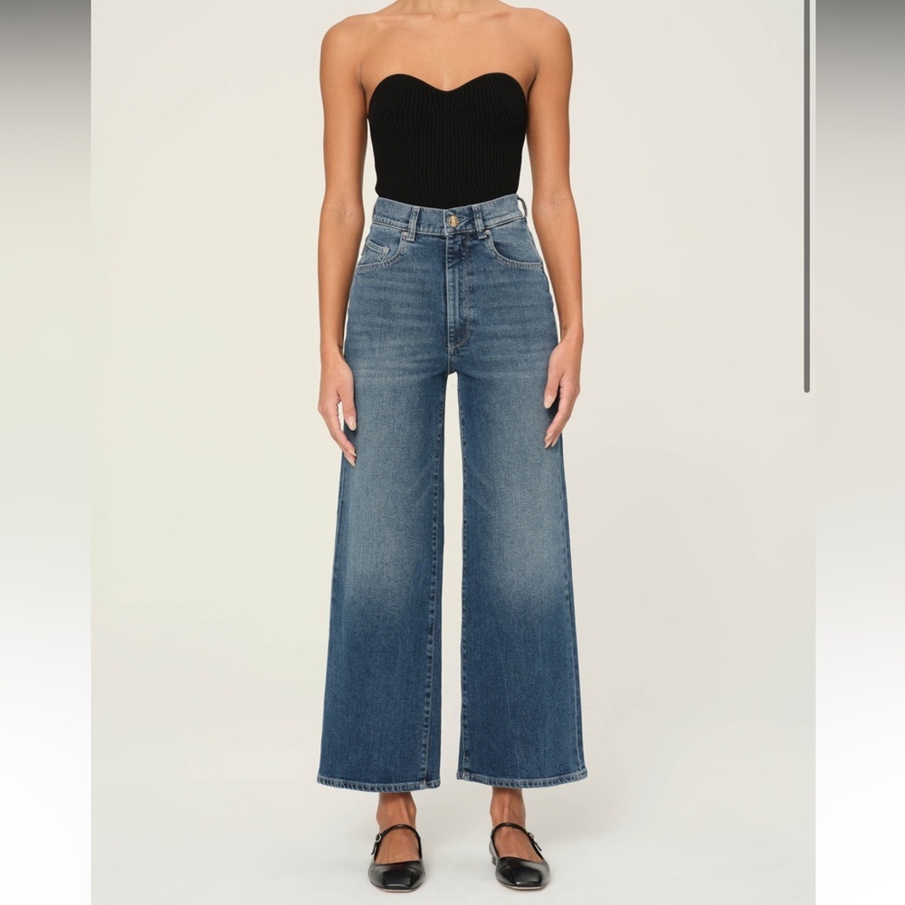 DL1961 Hepburn Wide Leg High Rise Ankle Jeans 26